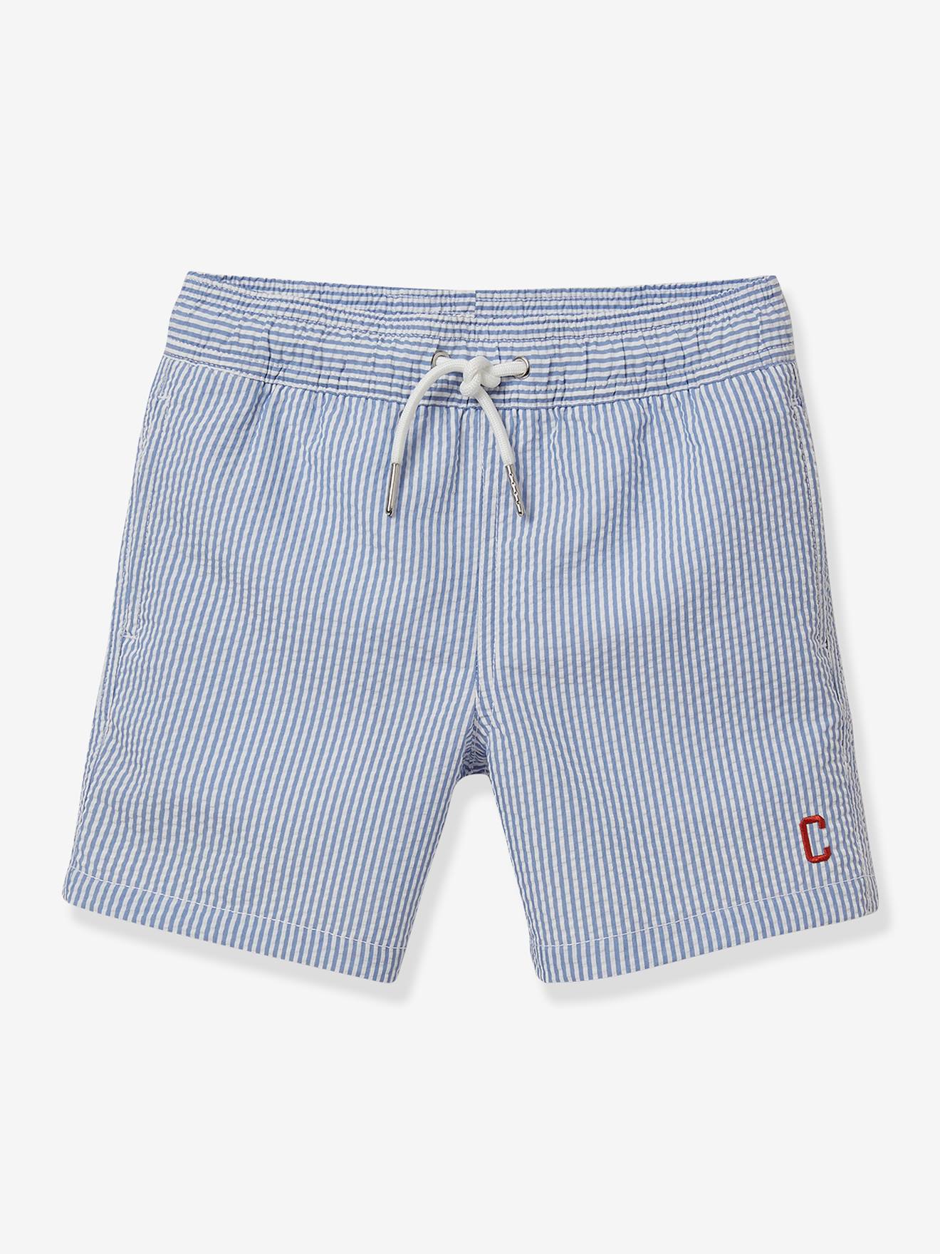 Seersucker Swim Shorts for Boys, by 