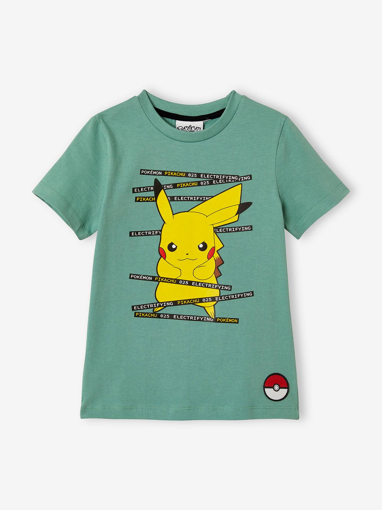 Crueldad pobreza entrega Pokémon® T-Shirt for Boys - green medium solid with desig, Boys
