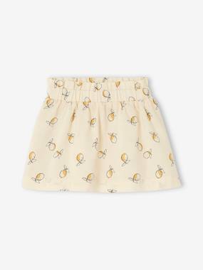 -Skirt with Lemon Print, for Babies