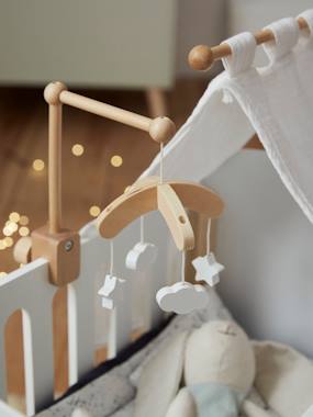 Toys-Wooden Mobile for Doll's Bed