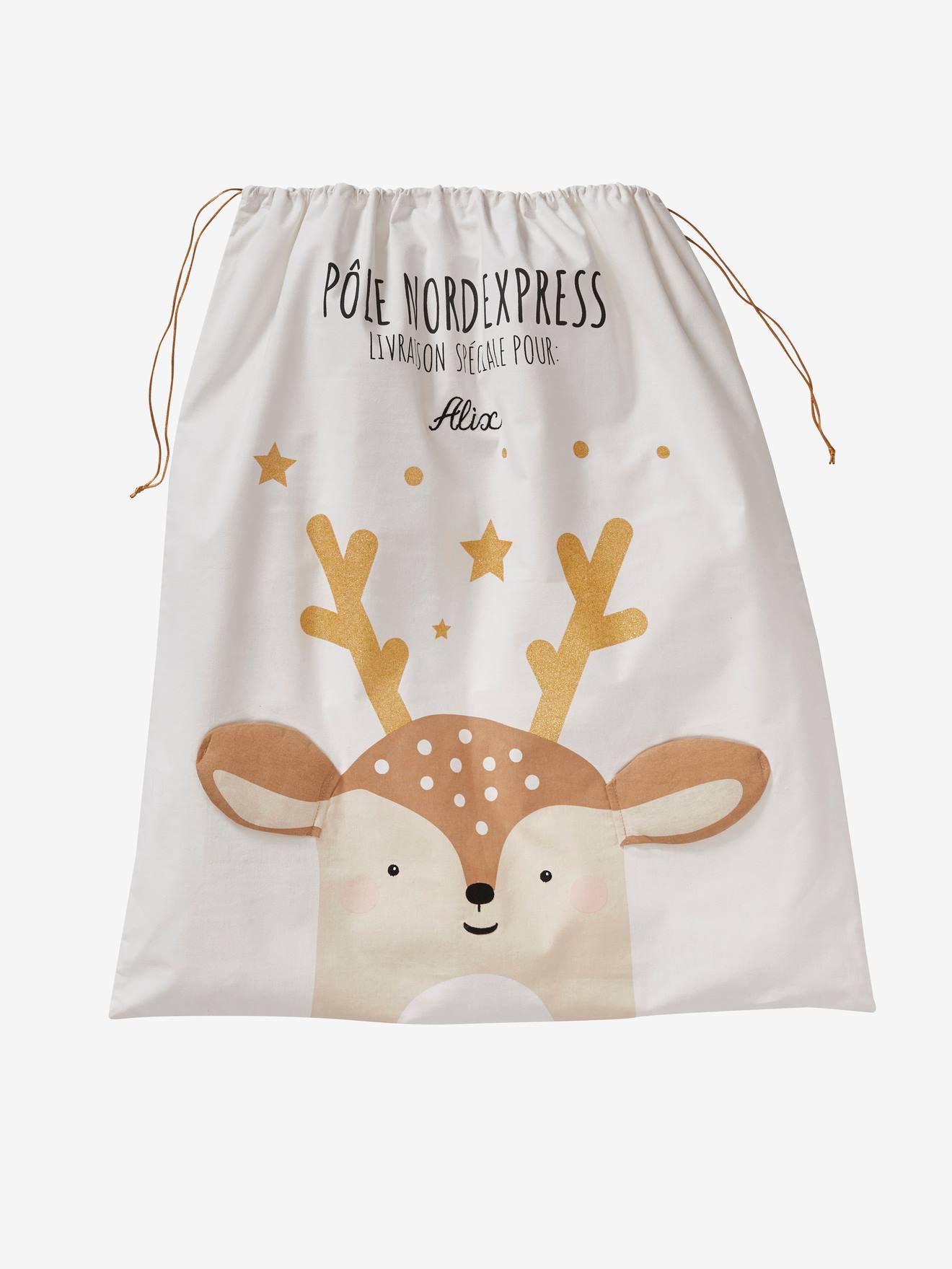 Reindeer Toy Bag white