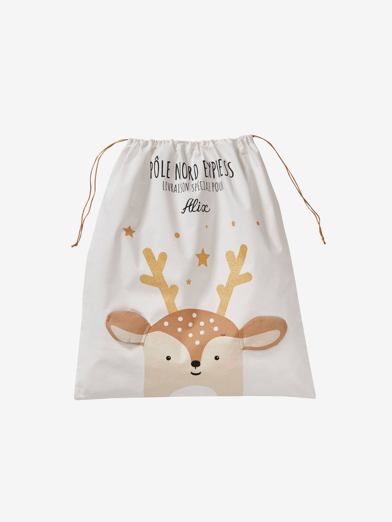 Reindeer Toy Bag white