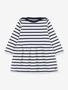 Bébé-Robe manches longues iconique en jersey épais bio bébé - PETIT BATEAU