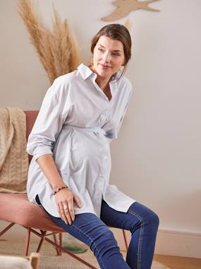 Maternity-Blouses, Shirts & Tunics-Poplin Shirt, Maternity & Nursing Special