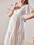 Ruffled Dress in Cotton Gauze, Maternity & Nursing Special BROWN LIGHT SOLID - vertbaudet enfant 