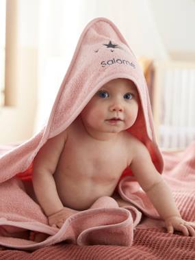 Baby-Bathrobes & bath capes-Bath Cape + Bath Mitt