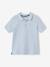 Short Sleeve Polo Shirt, Embroidery on the Chest, for Boys BLUE LIGHT SOLID WITH DESIGN+BLUE MEDIUM SOLID WITH DESIGN+electric blue+Green+GREY MEDIUM MIXED COLOR+pastel yellow+Red+WHITE LIGHT SOLID WITH DESIGN - vertbaudet enfant 