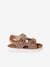 Sandales anatomiques cuir garçon gris camou+MARINE+taupe - vertbaudet enfant 