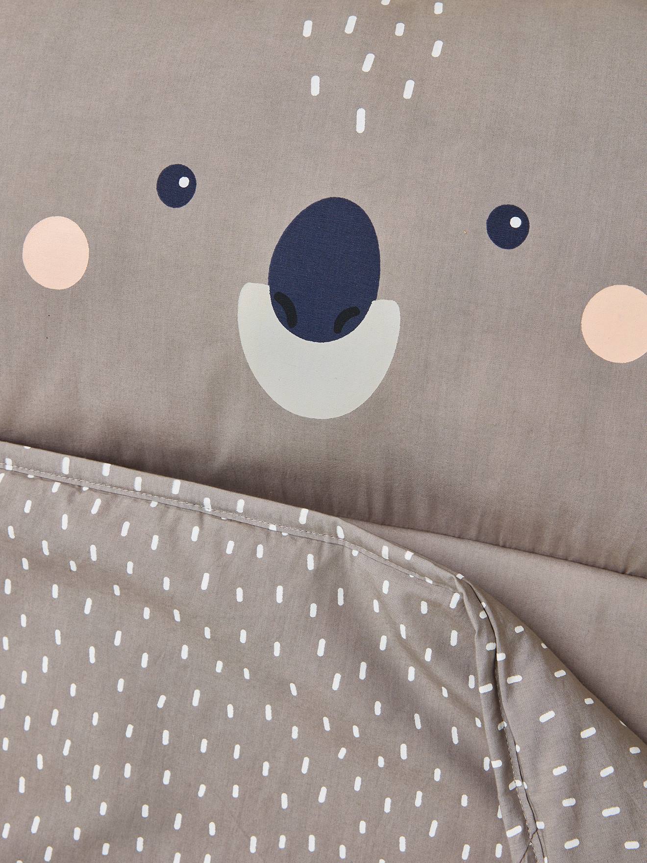 Pre School Nap Time Bedding MINILI KOALA grey medium all over