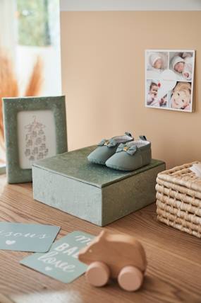 Linge de lit & Déco-Décoration-Coffret cadeau cadre + boite à compartiments en velours