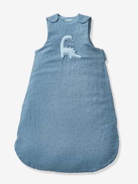 Bedding & Decor-Baby Bedding-Sleepbags-Summer Special Baby Sleep Bag, in Cotton Gauze, Little Dino