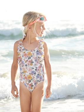 Girls-Swimwear-Swimsuits-Floral Swimsuit for Girls