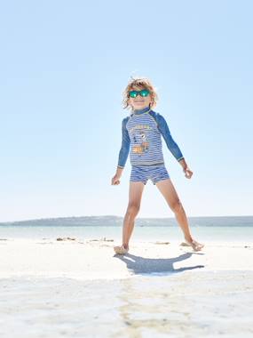 -Anti-UV Swim Set: Top + Shorts, for Boys