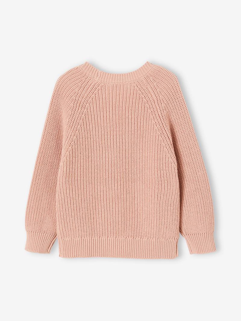 Gilet Bébé Brodé Vertbaudet - Col V En Côtelé Écru | Taille 24 Mois (86cm)
