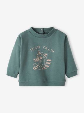 Baby-Jumpers, Cardigans & Sweaters-Sweaters-Animal Sweatshirt in Fleece, for Babies
