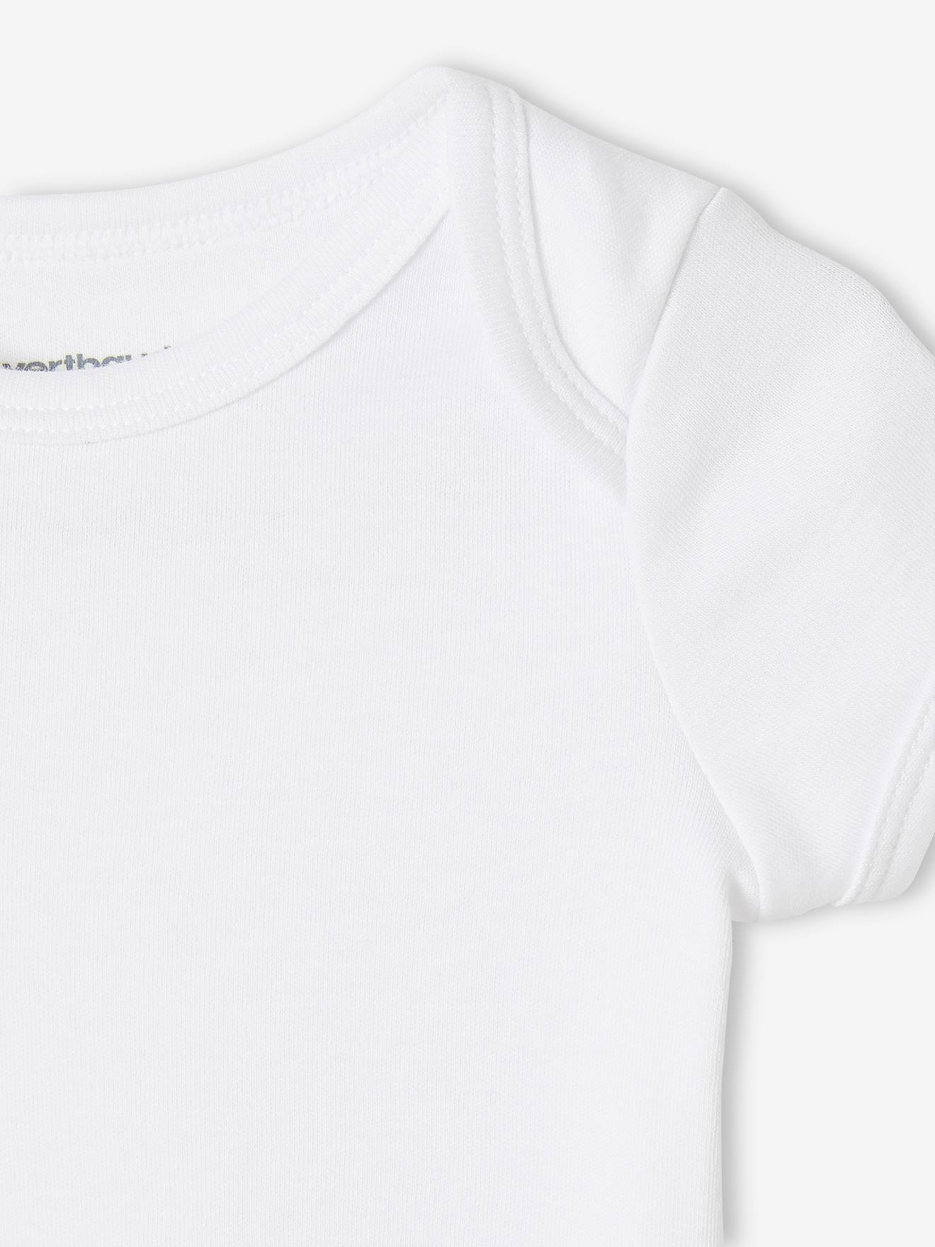 Pack of 7 Short Sleeve Bodysuits, Full-Length Opening, for Babies