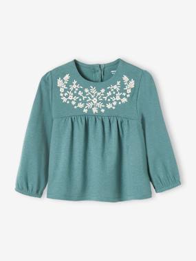 Baby-Embroidered Long Sleeve Top for Babies