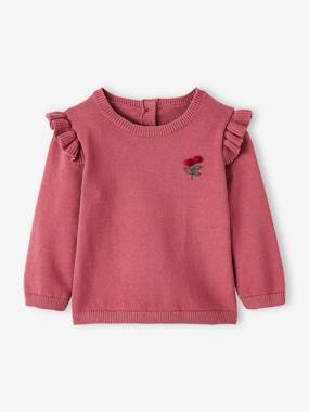 -Top with Ruffles, Cherries with Pompoms, for Babies