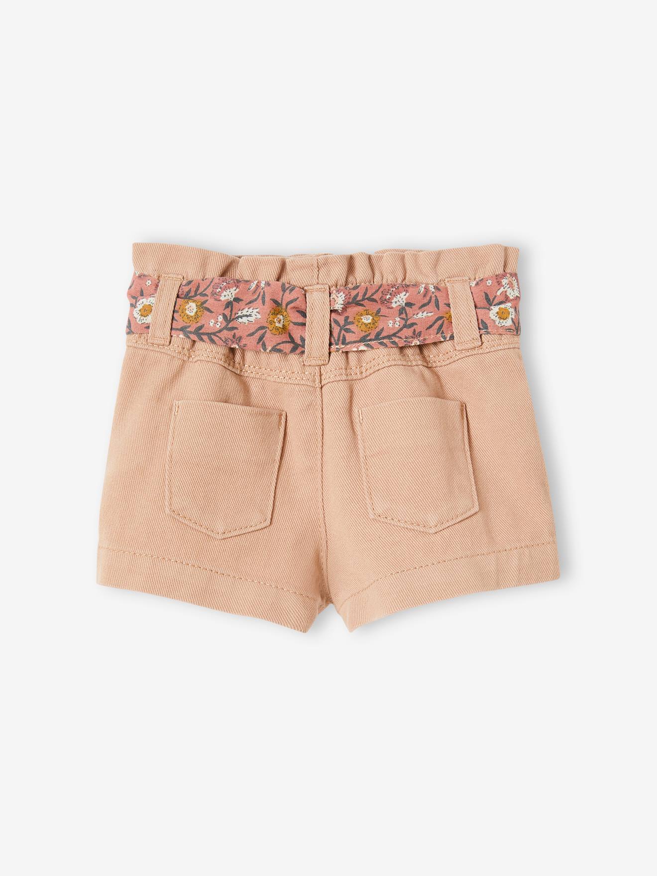 Short Bermuda Fille L.e.i, Taille 16, Lavage Clair, Brodé, Taille Basse Avec Ceinture, Neuf Sans étiquette