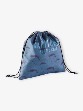 Boys-Accessories-"Capitaine" Bag with Whale Motifs for Boys