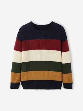 -Jumper in Colourful Stripes for Boys