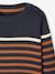 Sailor-Style Striped Jumper for Boys BROWN MEDIUM STRIPED+ecru+green+GREEN MEDIUM SOLID WITH DESIG - vertbaudet enfant 