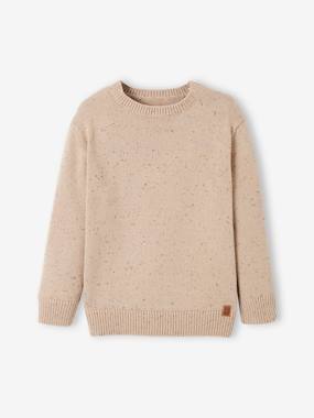 -Jumper in Soft Marl Knit for Boys