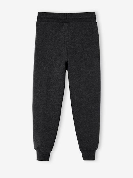 Pantalon jogging Basics garçon en molleton dark bleu ardoise+gris moyen chiné+marine chiné+noir+noir chiné+noisette+ocre+rouge+vert sapin - vertbaudet enfant 