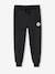 Pantalon jogging Basics garçon en molleton dark bleu ardoise+gris moyen chiné+marine chiné+noir+noir chiné+noisette+ocre+rouge+vert sapin - vertbaudet enfant 