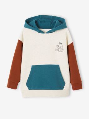-Sports Hoodie with Colourblock Effect, for Boys
