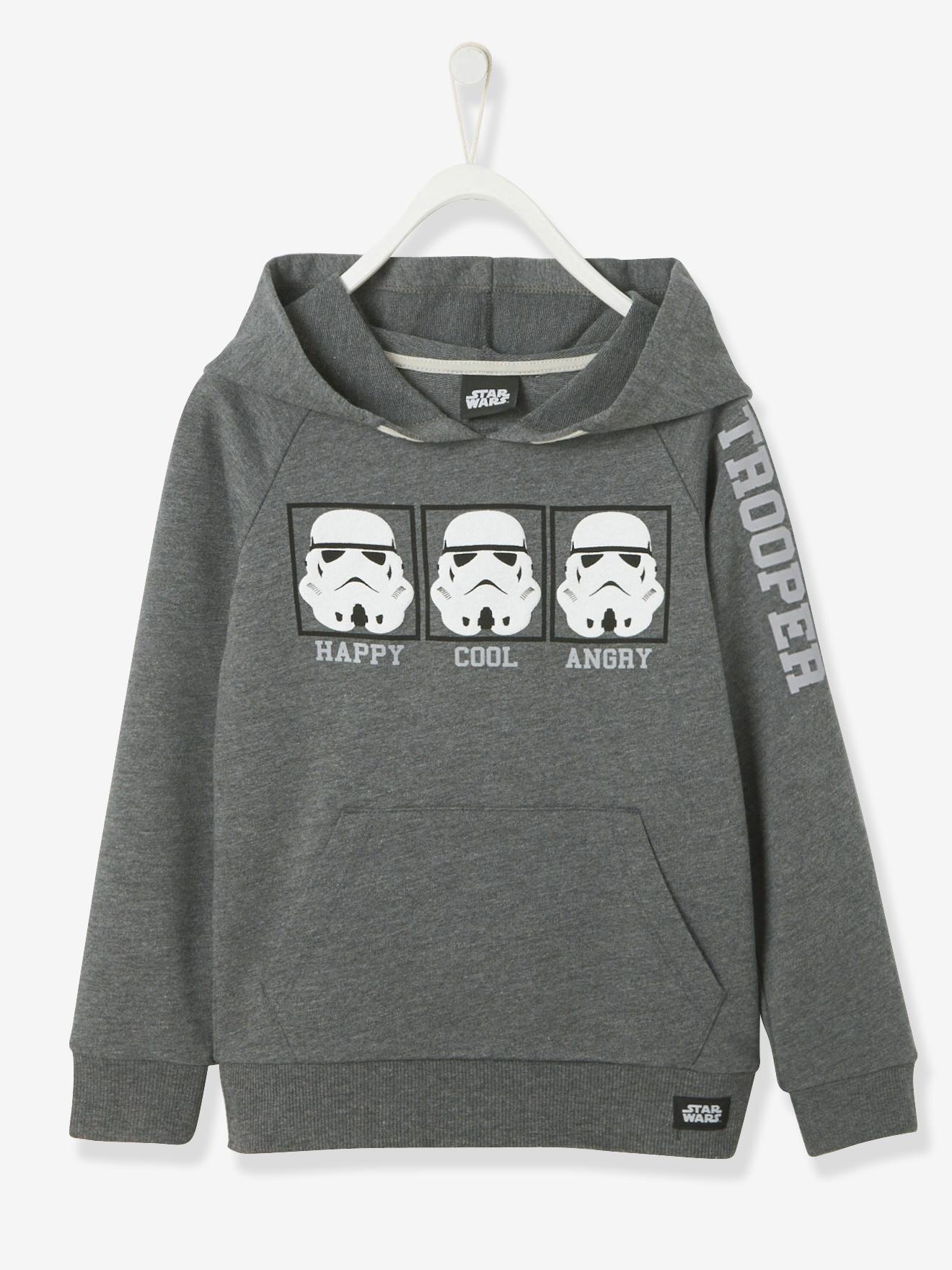 Star Wars® Hooded Sweatshirt - grey dark mixed color, Boys