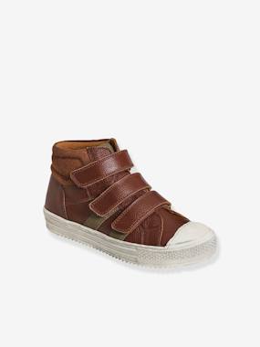 Shoes-Leather High-Top Trainers for Boys