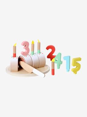 Toys-Role Play Toys-Kitchen Toys-Swiss Roll Birthday Cake in FSC® Wood