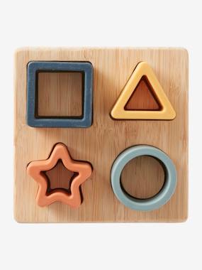 Shapes Puzzle in Wood & Silicone  - vertbaudet enfant