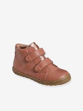 Shoes-Girls Footwear-Ankle Boots-Touch-Fastening Leather Ankle Boots for Girls, Designed for Autonomy