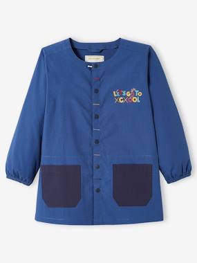 Boys-Smock with "let's go to cool" Motif for Boys