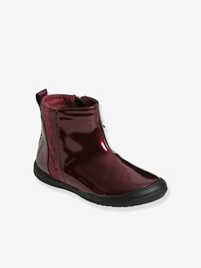 Shoes-Girls Footwear-Ankle Boots-Patent Leather Boots for Girls, Designed for Autonomy