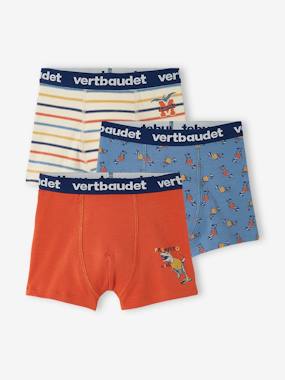 -Pack of 3 Stretch Boxers for Boys, Dinosaurs