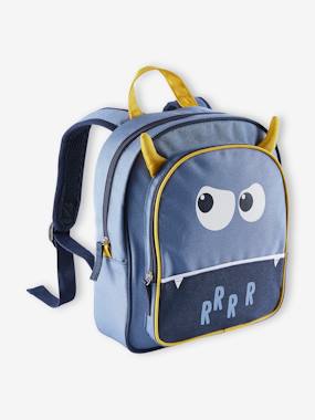 Boys-Pre-School "Monster" Backpack, Details in Relief, for Boys