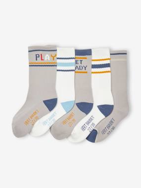 -Pack of 5 Pairs of Sports Socks for Boys