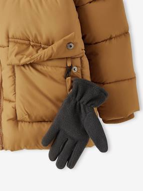Doudoune à Capuche Garçon - Polaire Doublée, Effet Réfléchissant, Nom Personnalisable - VERTBAUDET