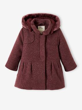 Vestes et manteaux-Manteau fille en drap de laine
