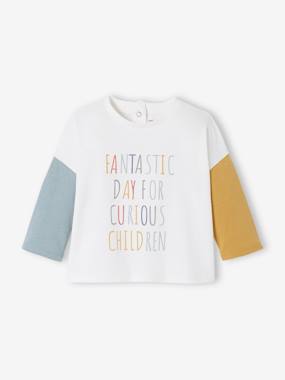 -Long Sleeve Colourblock Top for Babies