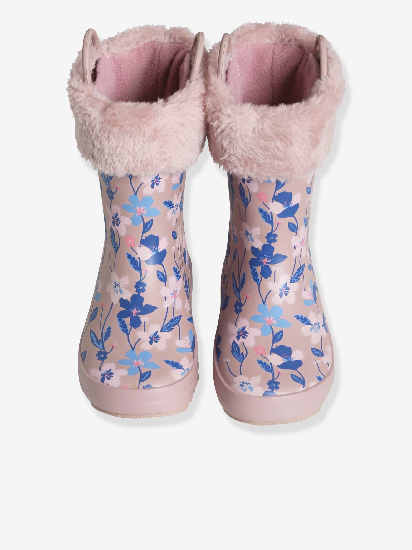 Bottes de pluie imprimées fille collection maternelle - rose fleuris,  Chaussures