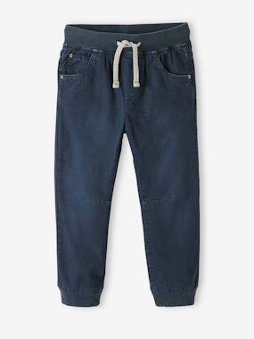 -Pull-On Jogger-type Trousers, Polar Fleece Lining, for Boys