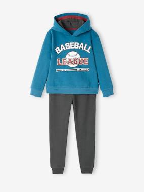 Boys-Outfits-Sports Combo: Fleece Hoodie + Joggers for Boys