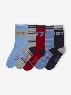 Garçon-Sous-vêtement-Lot de 5 paires de chaussettes garçon BASICS