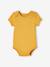 Lot de 7 bodies manches courtes ouverture US bébé lot bleu+lot jaune épicé - vertbaudet enfant 