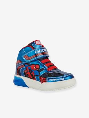 Shoes-Boys Footwear-High-Top Light-Up Trainers for Boys, Grayjay by GEOX®