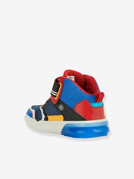High-Top Light-Up Trainers for Boys, Grayjay by GEOX® royal blue - vertbaudet enfant 